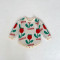 3-24M Baby Floral Jacquard Knit Long Sleeves Bodysuit  Baby Clothing  