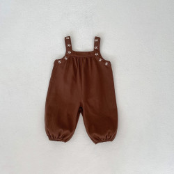 3-24M Baby Girls Embroidered Suspender Trousers Jumpsuit  Baby Clothing  