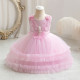 12M-4Y Toddler Girls Sleeveless Butterfly Sequins Mesh Princess Dresses  Girls Clothes  