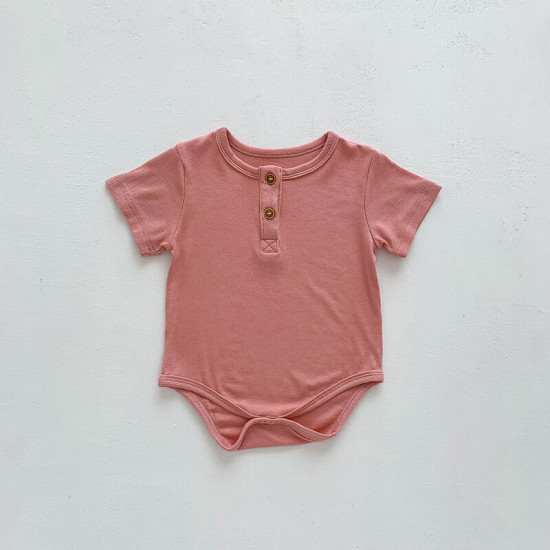 3-18M Baby Shorts Sleeve Solid Color Bodysuit Or T-Shirts  Baby Clothing  