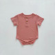 3-18M Baby Shorts Sleeve Solid Color Bodysuit Or T-Shirts  Baby Clothing  