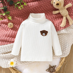 6M-3Y Baby Bear Long-Sleeved Turtleneck Tops  Baby Boutique Clothing  