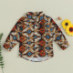 9M-4Y Toddler Boys Irregular Printed Lapel Shirt  Boys Clothes  