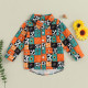 9M-4Y Toddler Boys Irregular Printed Lapel Shirt  Boys Clothes  