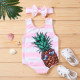 9M-3Y Toddler Girls Pineapple Shells One Piece Swimsuit  Girls Clothes  