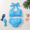 6M-3Y Baby Girl Swimwear & Beachwear Sets Polka Dot Print Lace-Up Bikini And Shorts  Baby Clothes Suppliers  