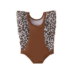 9M-4Y Toddler Girls Leopard Print Sexy One Piece Swimsuit  Girls Clothes  