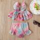 9M-4Y Toddler Girls Fish Scale Print Beach Ruffled Swimsuit Set Of 2  Girls Clothes  