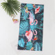 Toddler Flamingo Flower Print Bath Towel  