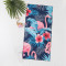 Toddler Flamingo Flower Print Bath Towel  