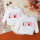 9M-4Y Toddler Girls Valentine's Day LOVE Embroidery Pullover Sweatshirt  Girls Clothes  