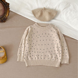 3-24M Baby Girls Polka Dot Sweater  Baby Boutique Clothing  