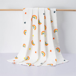 0-24M Newborn Baby Cartoon Rainbow Blankets  Baby Clothing  