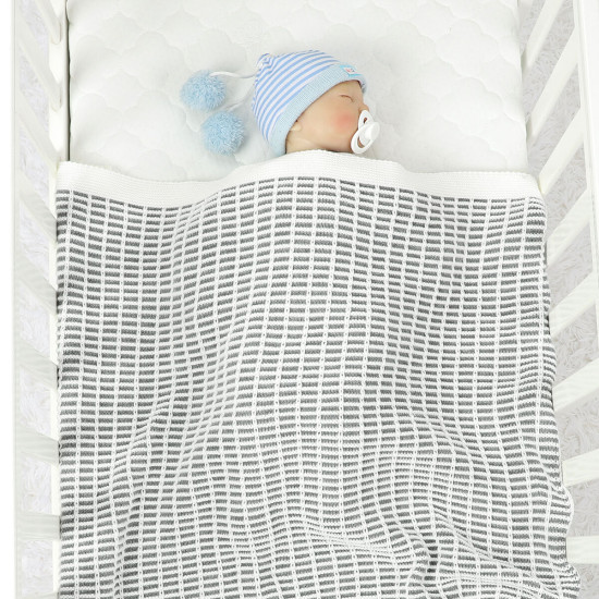 Newborn Checked Knitting Blankets Baby Accessories   