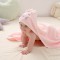 Newborn Baby Cartoon Animal Swaddling Bath Towel With Hat  