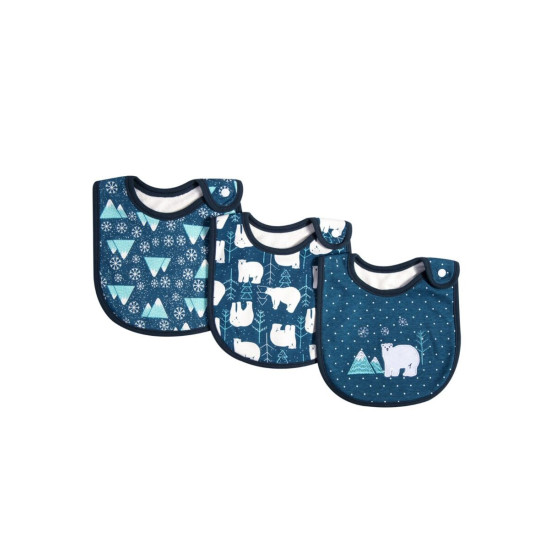 3 Packs Baby Animal Pattern Bib  