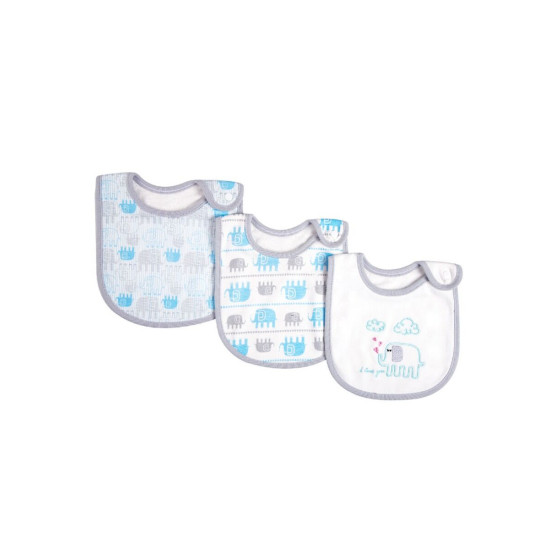 3 Packs Baby Animal Pattern Bib  