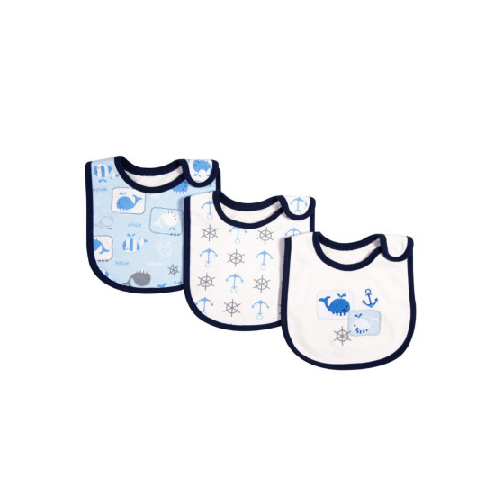 3 Packs Baby Animal Pattern Bib  