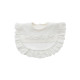 Baby Girl Ruffle Decor Lace Plain Bib  