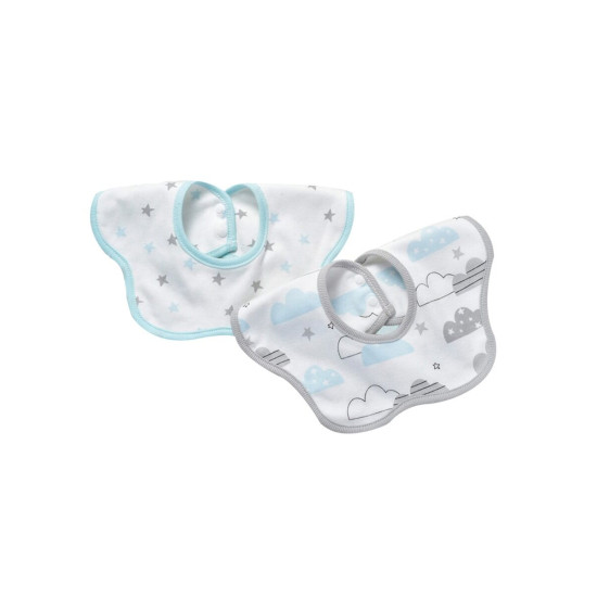 2-Pack Baby Cartoon Dinner Feeding Bibs  