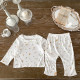 3-24M Baby Girls Loungewear Sets Doll Collar Floral Tops And Pants Baby  Clothing  