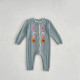 3-18M Baby Floral Embroidered Knitted Jumpsuit  Baby Clothing  