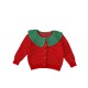 0-18M Baby Strawberry Long Sleeve Knitted Jacket Sweater Cardigan  Baby Boutique Clothing  