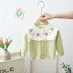 9M-4Y Toddler Girls Knitted Cardigan Flower Earrings Crew Neck Sweater  Girls Clothes  