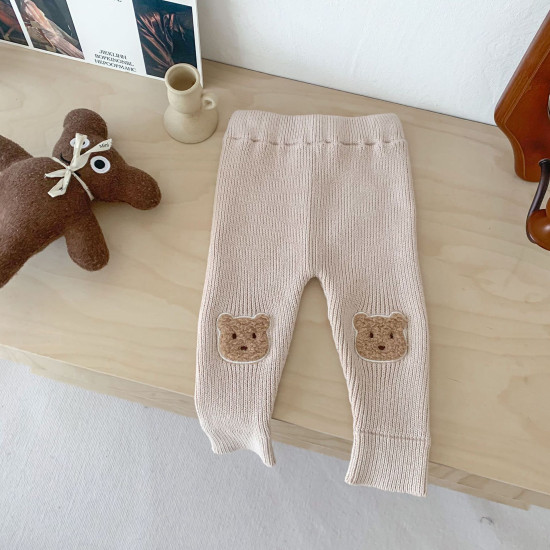 3-24M Baby Knitted Bear Leggings  Baby Clothes  