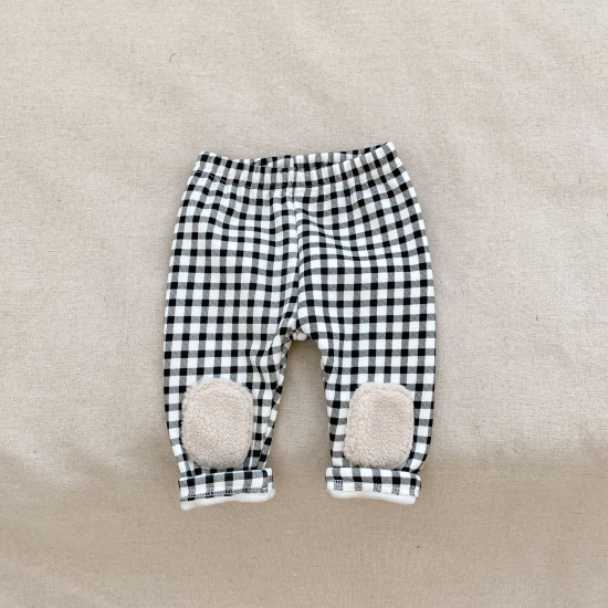 3-24M Baby Plaid Fleece Trousers  Baby Clothes  