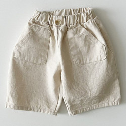 6-24M Solid Color Pocket Shorts Baby  Clothing  