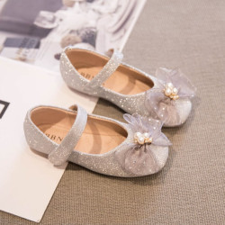 Toddler Girl  Soft-Soled Rhinestone Small Leather Shoes Trendy  Shoes  