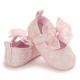 3-18M Baby Girl Floral Embroidered Mesh Bow Soft-Soled Shoes  Baby Clothes Suppliers  