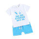 3M-3Y Baby Boys Sets Easter Rabbit Letter Print T-Shirts Shorts  Baby Clothing  