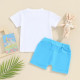 3M-3Y Baby Boys Sets Easter Rabbit Letter Print T-Shirts Shorts  Baby Clothing  