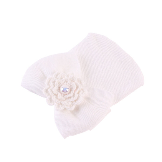 Baby Cotton Knit Flower Bow Infant Beanie Hat  Accessories Vendors  