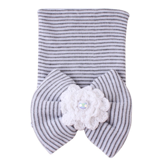 Baby Cotton Knit Flower Bow Infant Beanie Hat  Accessories Vendors  