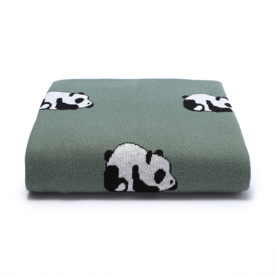 Baby Blankets Panda Knitted Newborn Swaddle  Accessories Vendors  