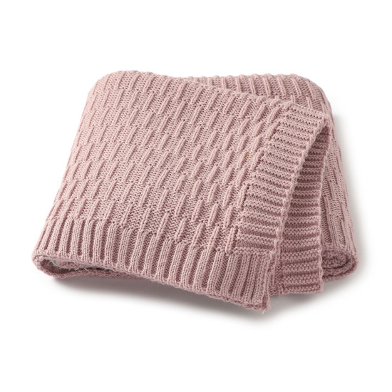 Newborn Knitted Solid Color Baby Blankets  Accessories Vendors  