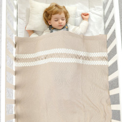 Newborn Knitted Solid Color Blankets Baby Accessories   