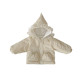 3-24M Baby Lace Trim Cotton Solid Color Hooded Coats & Jackets  Baby Boutique Clothing  