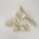 3-24M Baby Lace Trim Cotton Solid Color Hooded Coats & Jackets  Baby Boutique Clothing  