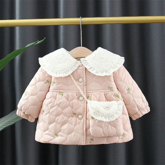 6M-3Y Baby Girls Floral Lapel Jackets & Coats  Baby Clothes  