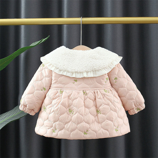 6M-3Y Baby Girls Floral Lapel Jackets & Coats  Baby Clothes  