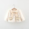 6M-3Y Baby Girls Bow Plush Cardigan Jackets  Baby Clothing  