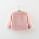 6M-3Y Baby Girls Bow Plush Cardigan Jackets  Baby Clothing  