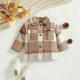 6M-3Y Baby Boys Plaid Lapel Shirts Jackets  Baby Clothes  