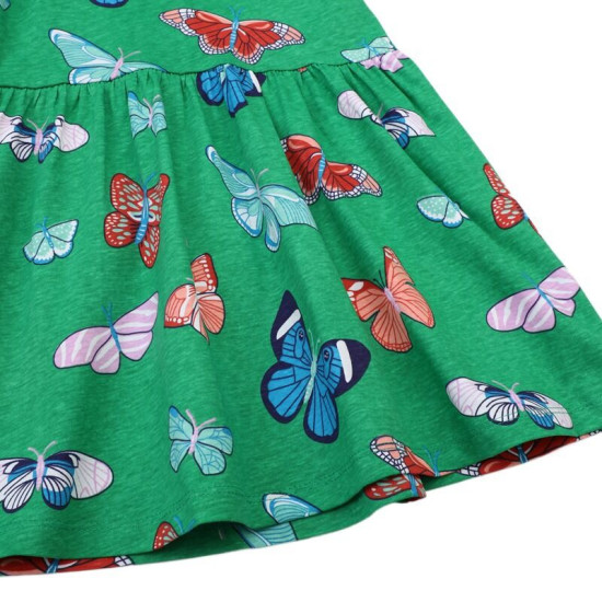 18M-7Y Toddler Girls Butterfly Shorts Sleeve Dresses  Girls Clothing  