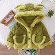 9M-6Y Unisex Solid Color Fleece Hooded Jackets & Coats  Toddler Clothes  