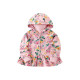 18M-7Y Toddler Girls Floral Zipper Hooded Sweatshirt  Girls Fashion Clothes  